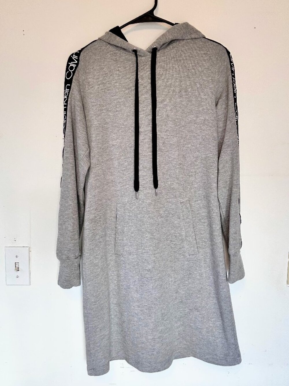 Calvin Klein Logo Tape Hoodie Dress